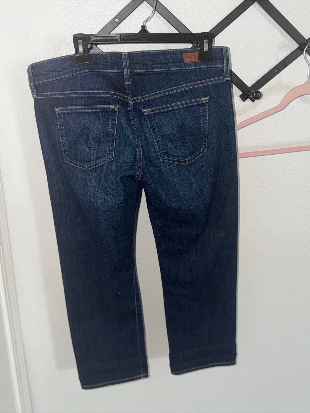AG Adriano Goldschmied The Tomboy Crop Relaxed Straight Crop Jeans 29R USA - Picture 3 of 4